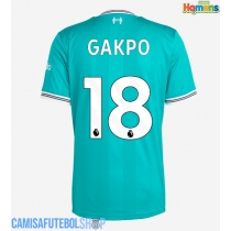 Camisa de time de futebol Liverpool Cody Gakpo #18 Replicas 3º Equipamento 2025-26 Manga Curta